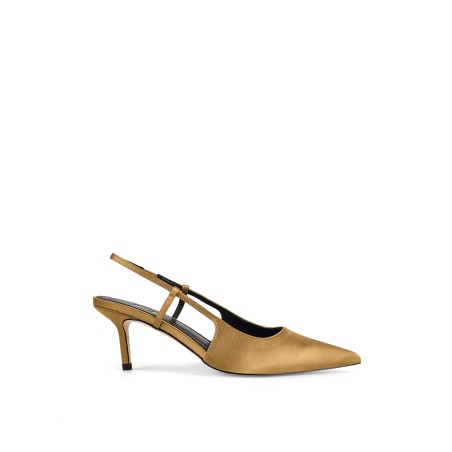 Limited Time Offer Yohana Heeled Slingback - Bronze Satin