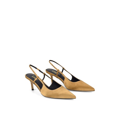 Limited Time Offer Yohana Heeled Slingback - Bronze Satin