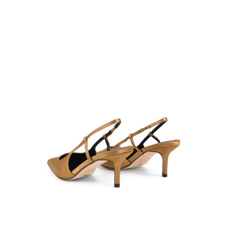 Limited Time Offer Yohana Heeled Slingback - Bronze Satin