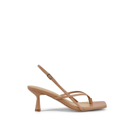 Limited Time Offer Santorini Strappy Thong Sandal - Almond Tan Leather Just In