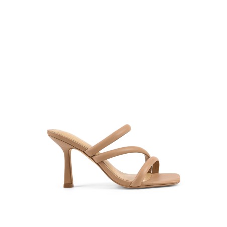 Limited Time Offer Spence Heeled Sandals - Almond Leather On Hand Now