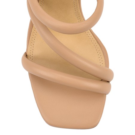 Limited Time Offer Spence Heeled Sandals - Almond Leather On Hand Now