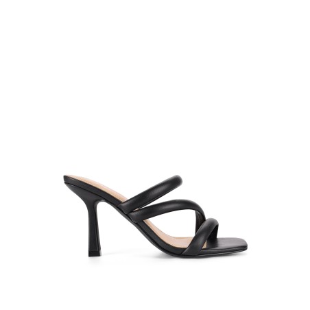 Limited Time Offer Spence Heeled Sandals - Black Leather Fresh Release