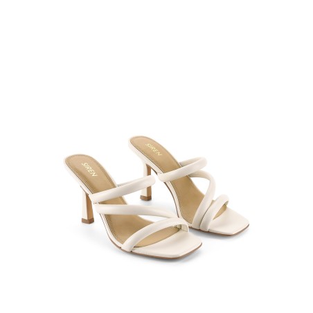 Limited Time Offer Spence Heeled Sandals - Chalk Leather Limited Stock