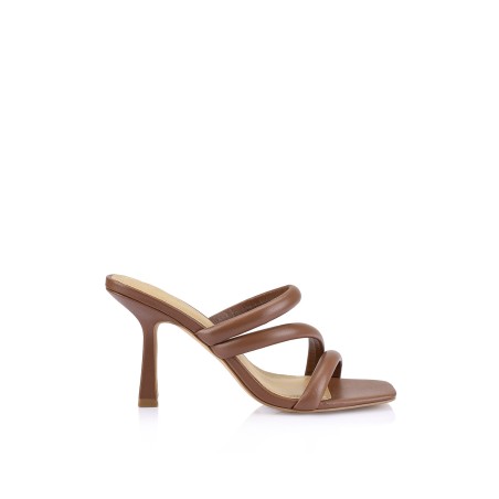 Limited Time Offer Spence Heeled Sandals - Cinnamon Leather Immediate Availability