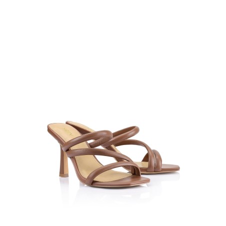 Limited Time Offer Spence Heeled Sandals - Cinnamon Leather Immediate Availability