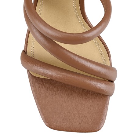 Limited Time Offer Spence Heeled Sandals - Cinnamon Leather Immediate Availability