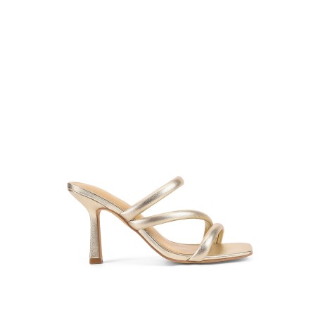 Limited Time Offer Spence Heeled Sandals - Gold Metallic Leather Just Launched