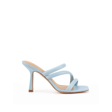 Limited Time Offer Spence Heeled Sandals - Pale Blue Leather