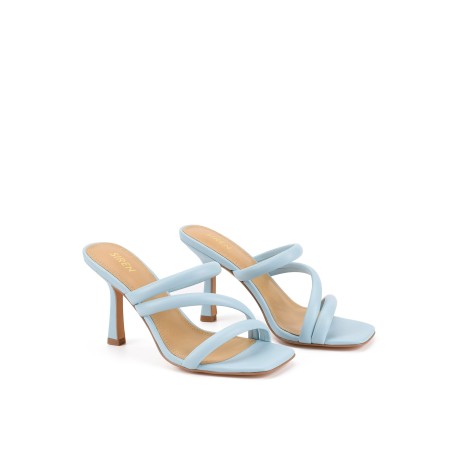 Limited Time Offer Spence Heeled Sandals - Pale Blue Leather