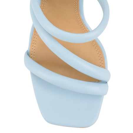 Limited Time Offer Spence Heeled Sandals - Pale Blue Leather