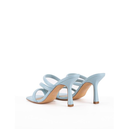 Limited Time Offer Spence Heeled Sandals - Pale Blue Leather