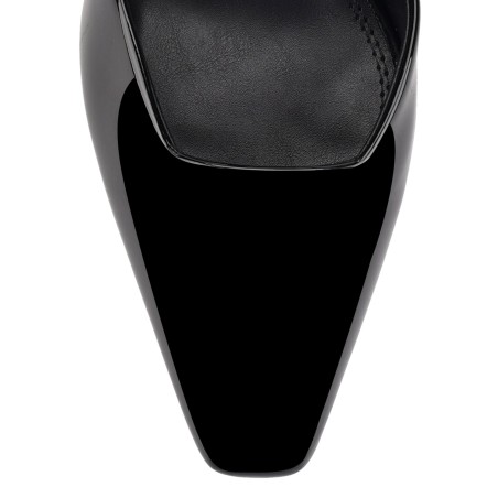 Limited Time Offer Verde Closed Toe Mules - Black Patent Leather Available for Immediate Shipping