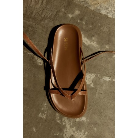 Limited Time Offer Lawrence Footbed Sandals - Tan Leather Limited Stock