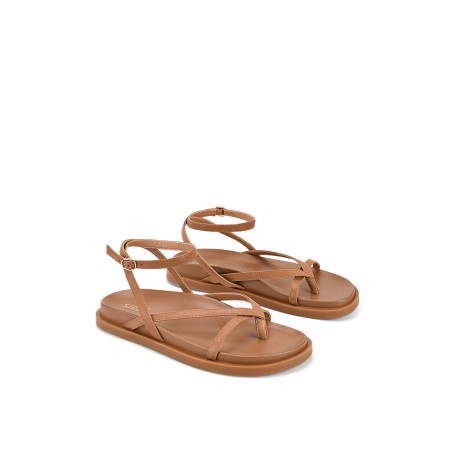 Limited Time Offer Lawrence Footbed Sandals - Tan Leather Limited Stock