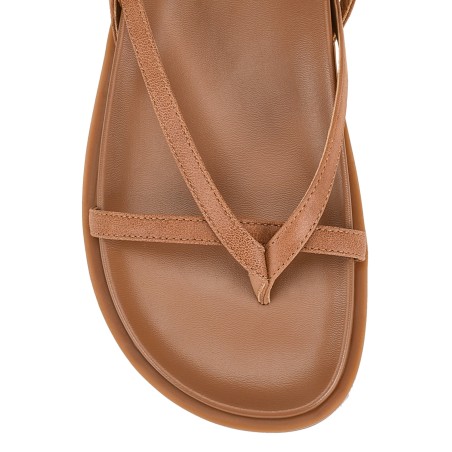 Limited Time Offer Lawrence Footbed Sandals - Tan Leather Limited Stock