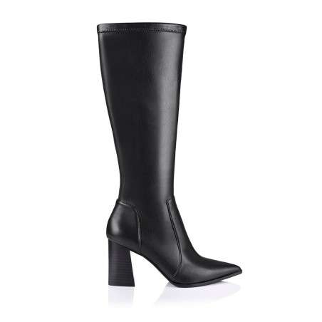 Limited Time Offer Wisdom Knee High Boots - Black Stretch Available Now