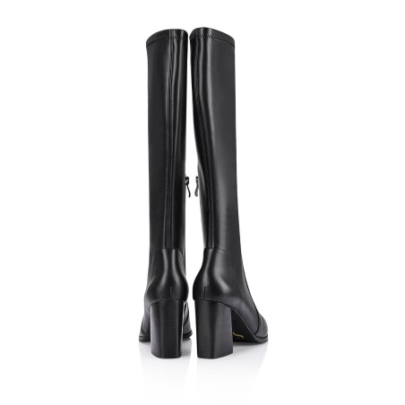 Limited Time Offer Wisdom Knee High Boots - Black Stretch Available Now