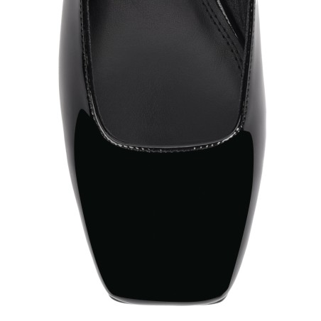 Limited Time Offer Xanthe Mary Jane Mules - Black Patent Leather New Stock