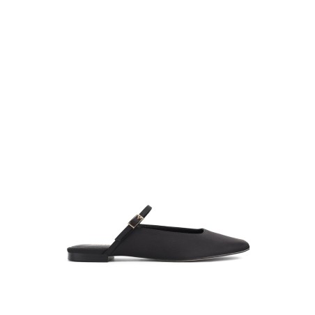 Limited Time Offer Xanthe Mary Jane Mules - Black Satin Just In