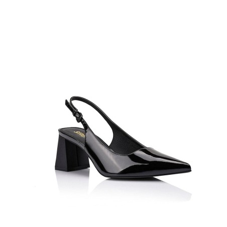 Limited Time Offer Yarra Pointed Toe Slingbacks - Black Patent Leather Latest Edition