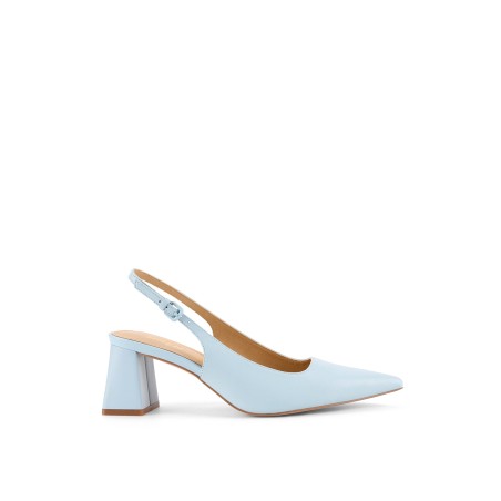 Limited Time Offer Yarra Pointed Toe Slingbacks - Pale Blue Leather Limited Stock