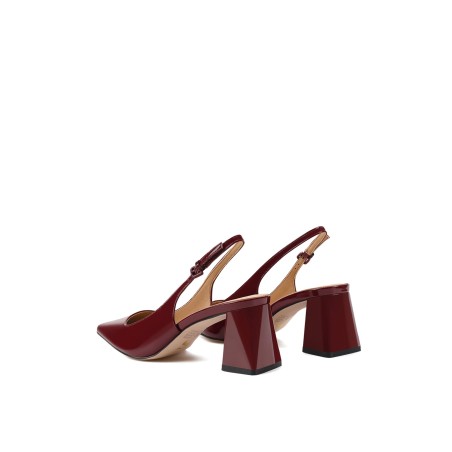 Limited Time Offer Yarra Pointed Toe Slingbacks - Red Wine Patent Leather Immediate Availability