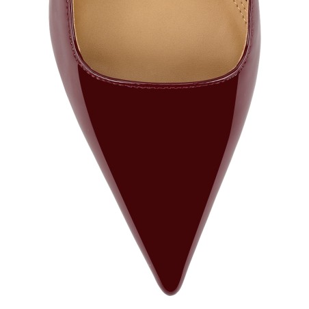 Limited Time Offer Yarra Pointed Toe Slingbacks - Red Wine Patent Leather Immediate Availability