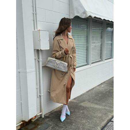 Limited Time Offer York Slingback Heel - Pale Blue Leather New Release