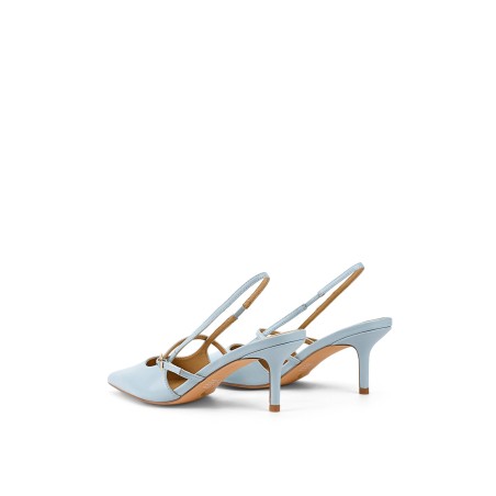 Limited Time Offer York Slingback Heel - Pale Blue Leather New Release