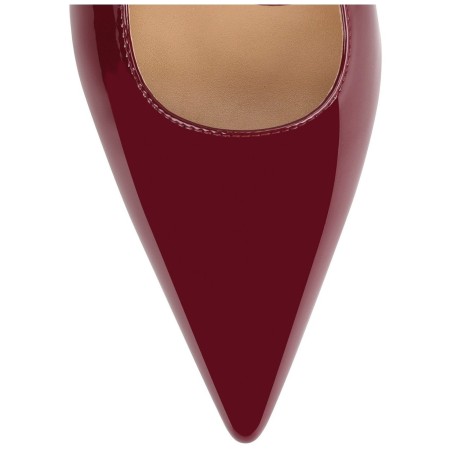 Limited Time Offer York Slingback Heel - Wine  Patent Leather Ready for Shipment