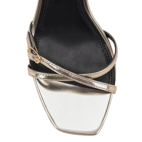 Limited Time Offer Niah Strappy Sandals - Gold Mirror Metallic Leather Latest Edition