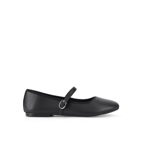 Limited Time Offer Bailey Flats - Black Leather