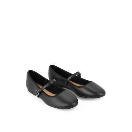 Limited Time Offer Bailey Flats - Black Leather