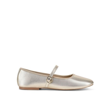 Limited Time Offer Bailey Flats - Gold Leather Fresh Release