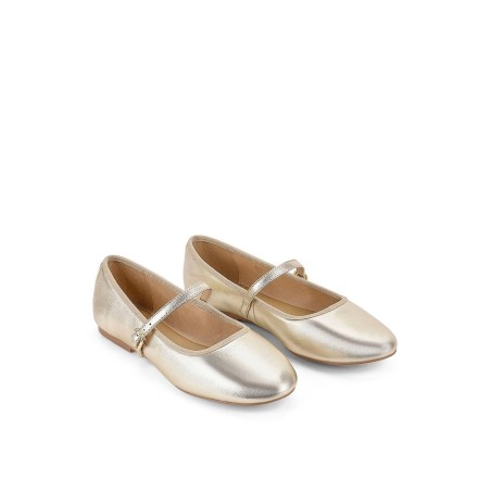 Limited Time Offer Bailey Flats - Gold Leather Fresh Release