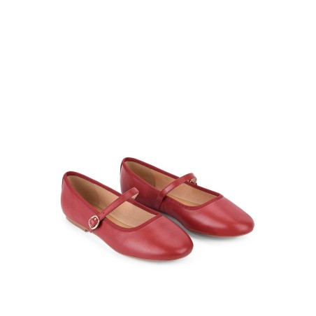 Limited Time Offer Bailey Flats - Red Leather Limited Stock