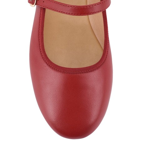 Limited Time Offer Bailey Flats - Red Leather Limited Stock