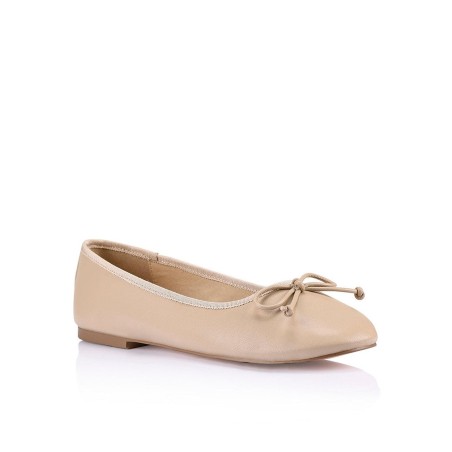 Limited Time Offer Ballet Flats - Nude Leather Hot New Item