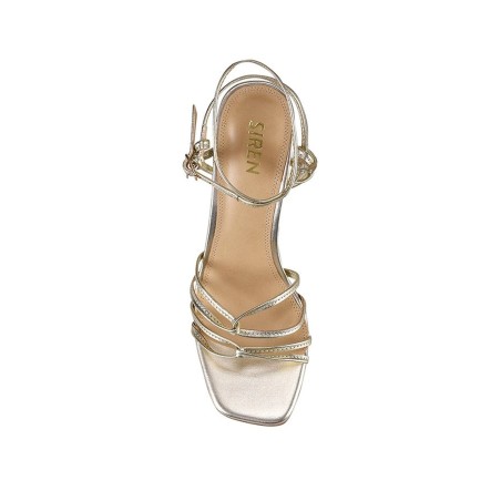 Limited Time Offer Kalista Block Heel Sandals - Soft Gold Leather Just In