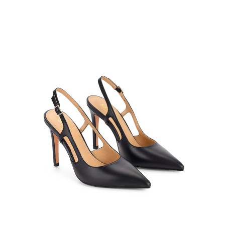 Limited Time Offer Cipriani Stiletto Pump - Black Leather Just In