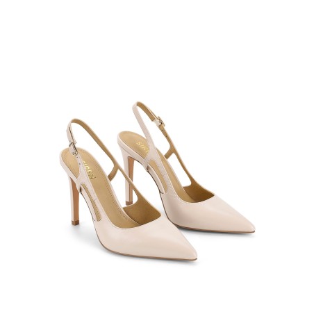 Limited Time Offer Cipriani Stiletto Pump - Bone Leather In Stock