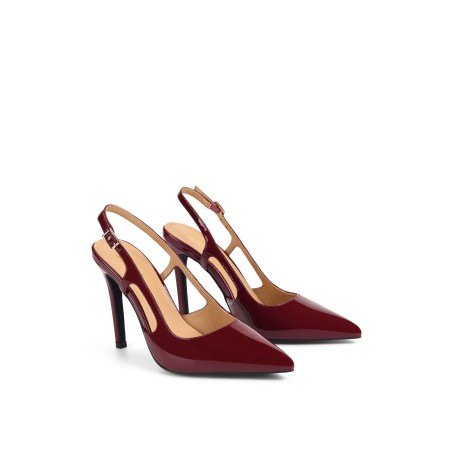 Limited Time Offer Cipriani Stiletto Pump - Wine Patent Leather Available for Immediate Shipping