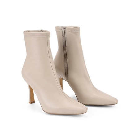 Limited Time Offer Dillon Stretch Ankle Boots - Bone Stretch Leather Immediate Availability