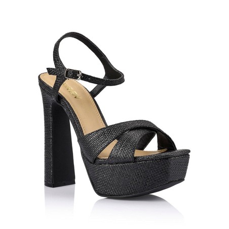 Limited Time Offer Jamie Platform Sandals - Black Raffia New Release