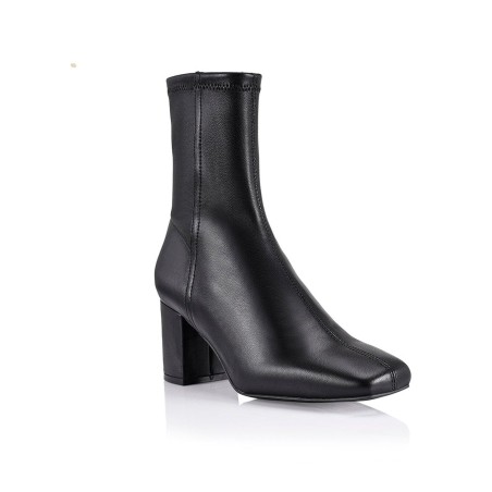 Limited Time Offer Juan II Sock Boots - Black Stretch Leather Limited Stock