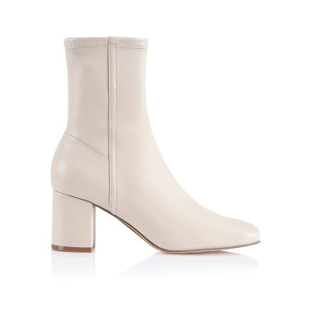 Limited Time Offer Juan II Sock Boots - Bone Stretch Leather Immediate Availability