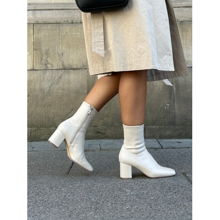 Limited Time Offer Juan II Sock Boots - Bone Stretch Leather Immediate Availability