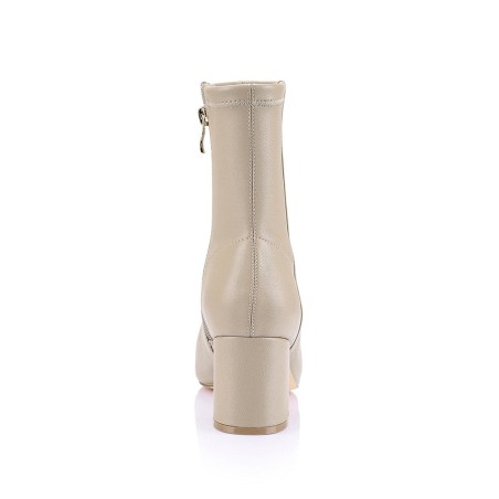 Limited Time Offer Juan II Sock Boots - Nude Stretch Kid Leather Available Now