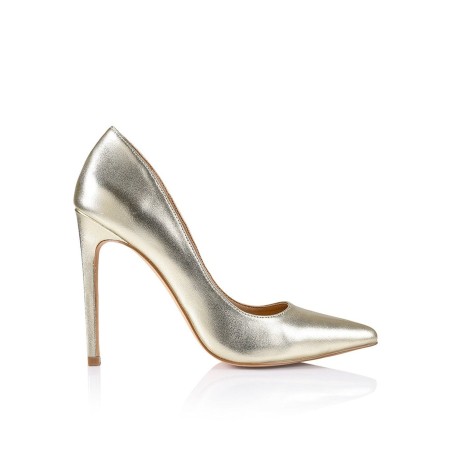 Limited Time Offer Anabelle Stiletto Pumps - Soft Gold Leather Just In